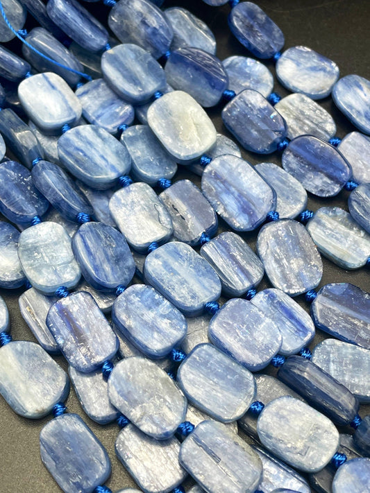 AAA Natural Kyanite Gemstone Bead 12x16mm Oval Shape, Beautiful Natural Blue Color Kyanite Gemstone Bead