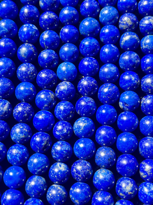 AAA Natural Lapis Lazuli Gemstone Bead - 4mm 6mm 8mm 10mm 12mm Round Bead - Royal Blue Lapis Lazuli Gemstone Bead - High Quality