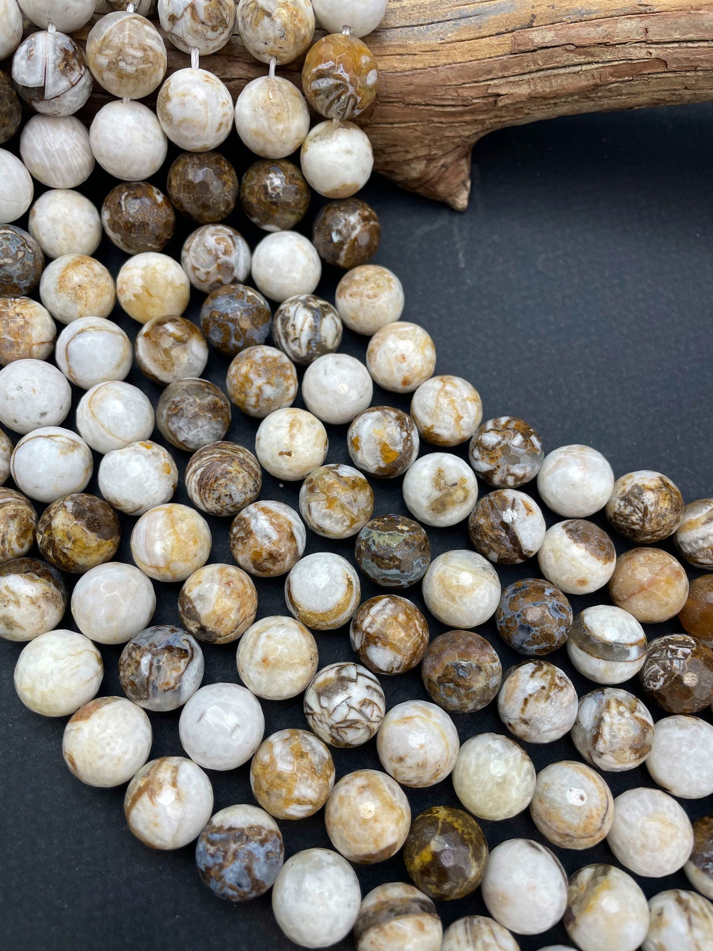 AAA Natural Australia jasper stone bead. Faceted 4mm 6mm 8mm 10mm 12mm round bead. Gorgeous natural beige brown color bead. High quality !