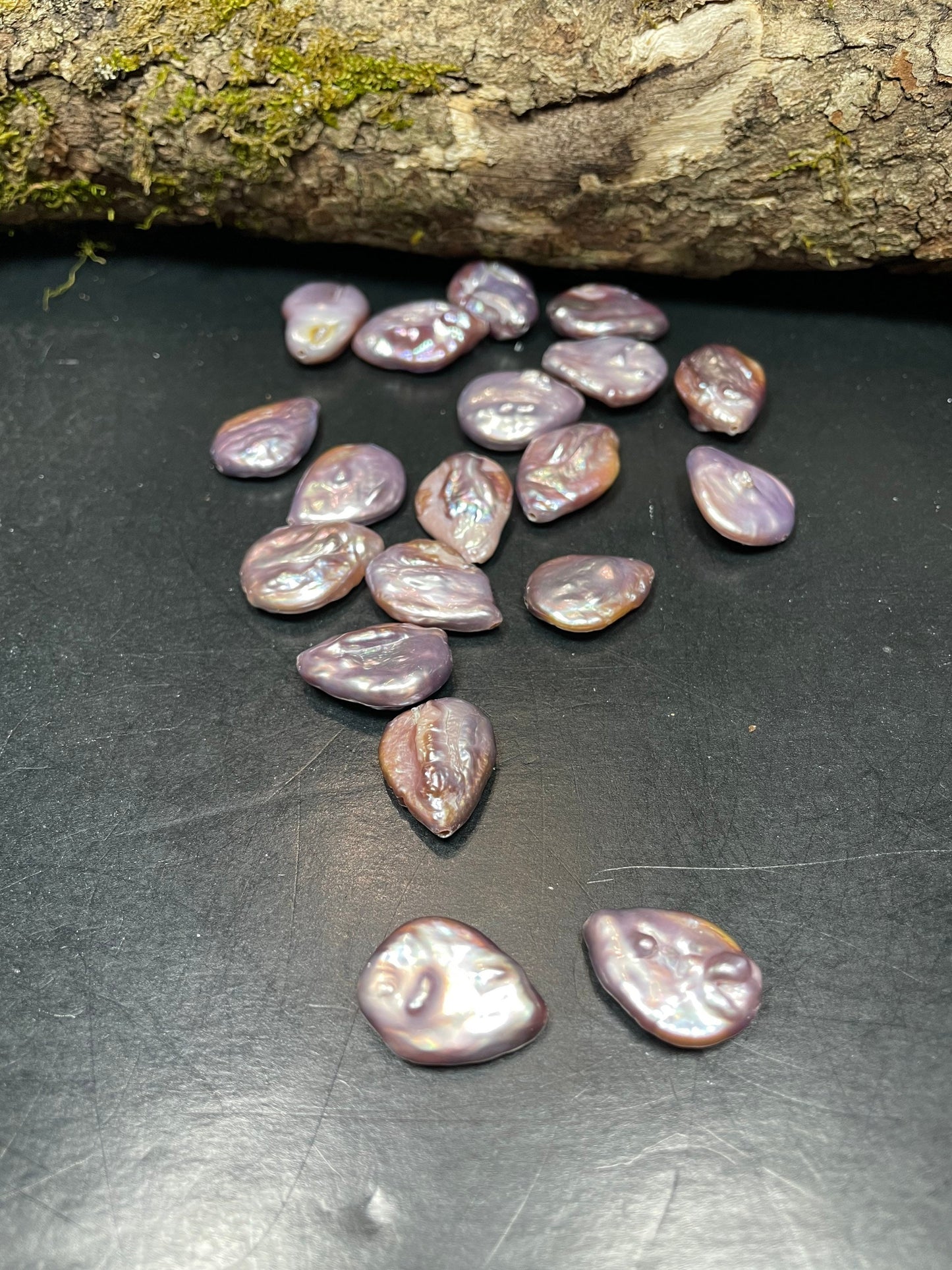 Beautiful Natural Freshwater Pearl Beads 13x23mm Teardrop Shape, Gorgeous Natural Purple Pink Color Freshwater Pearl LOOSE BEADS