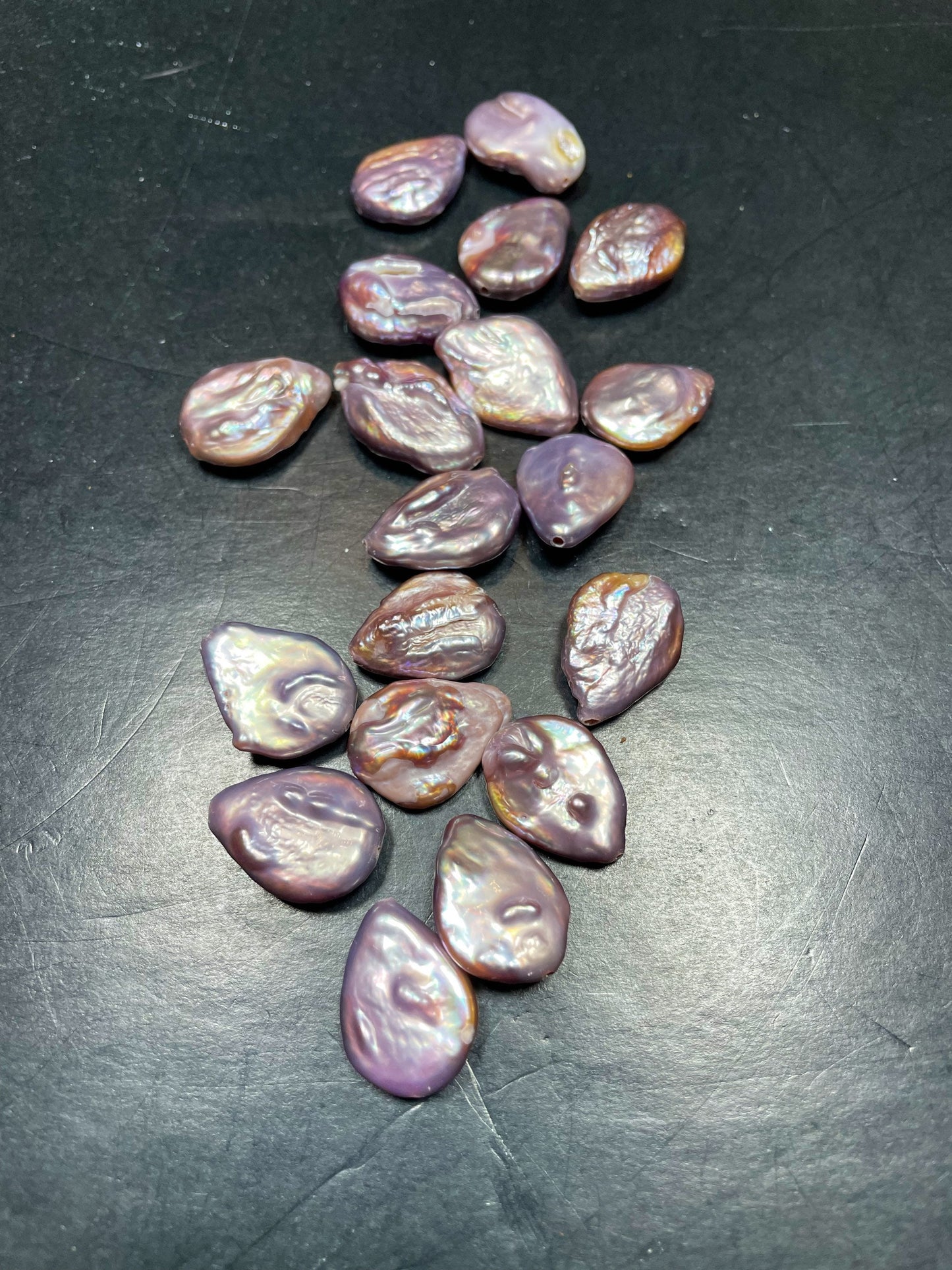 Beautiful Natural Freshwater Pearl Beads 13x23mm Teardrop Shape, Gorgeous Natural Purple Pink Color Freshwater Pearl LOOSE BEADS
