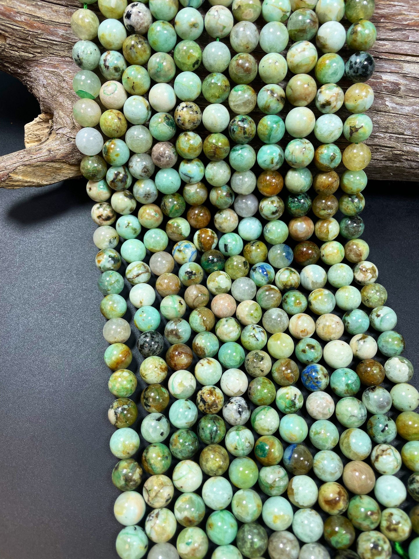 Natural Chrysocolla Gemstone Bead 10mm Round Bead, Beautiful Natural Green Blue Color Chrysocolla Beads