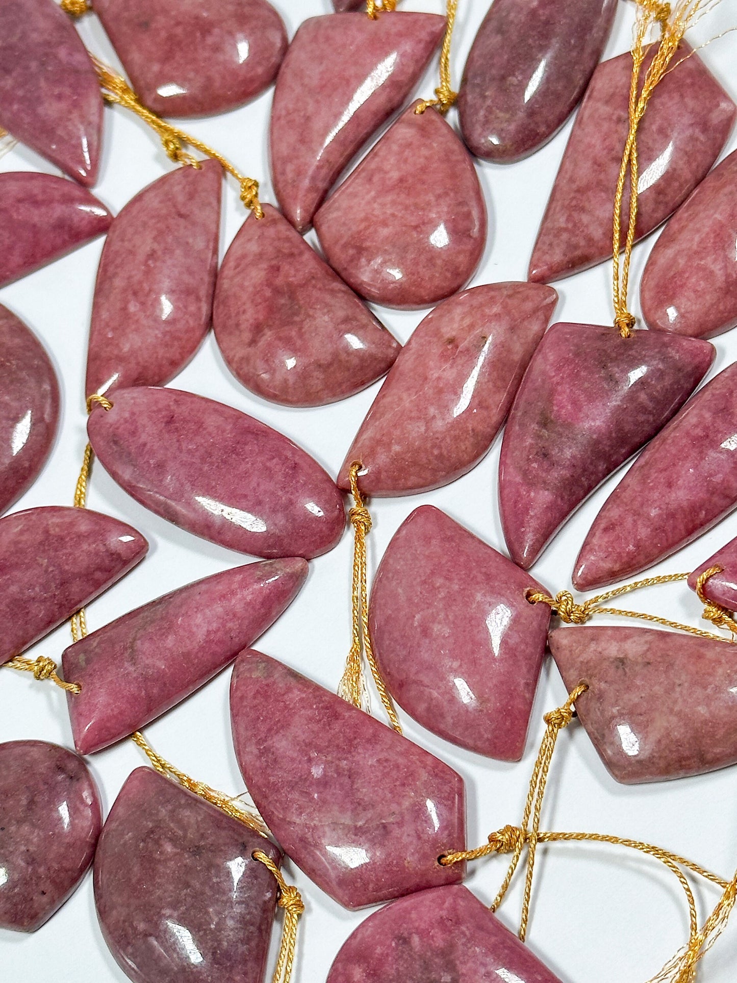 NATURAL Rhodonite Gemstone Pendant, 15x21mm to 20x40mm Freeform Shape Pendant, Beautiful Natural Pink Color Rhodonite Loose Pendant.