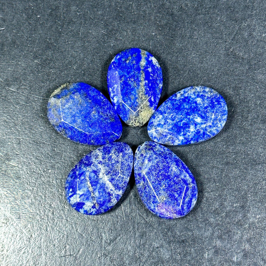 NATURAL Lapis Lazuli Gemstone Bead Faceted 32x23mm Teardrop Shape Bead, Beautiful Natural Blue Color Lapis Lazuli Gemstone Bead, LOOSE Beads