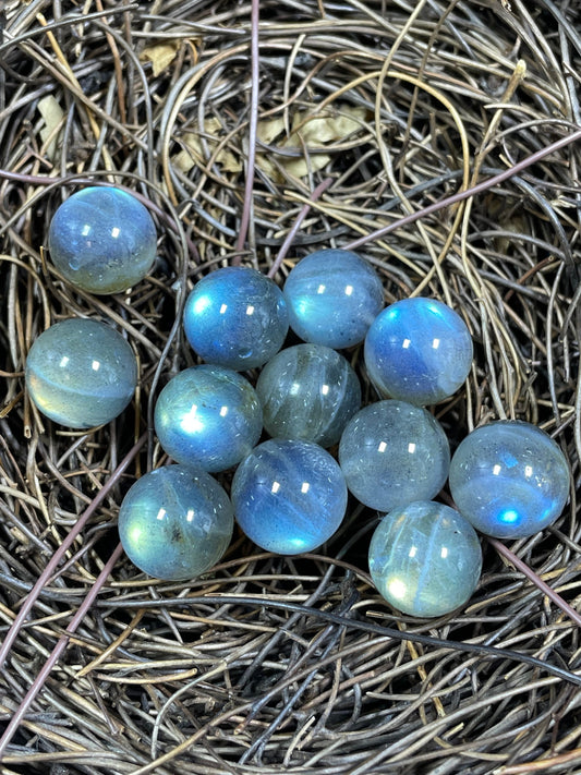 AAA Natural Labradorite Gemstone Bead 12mm Round Bead, Gorgeous Rainbow Blue Flash, LOOSE Labradorite Bead