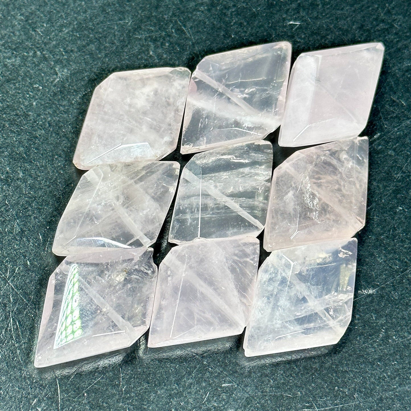 AAA NATURAL Rose Quartz Gemstone Bead Faceted 29x18mm Diamond Shape, Beautiful Light Pink Color Rose Quartz Gemstone Bead, LOOSE Beads