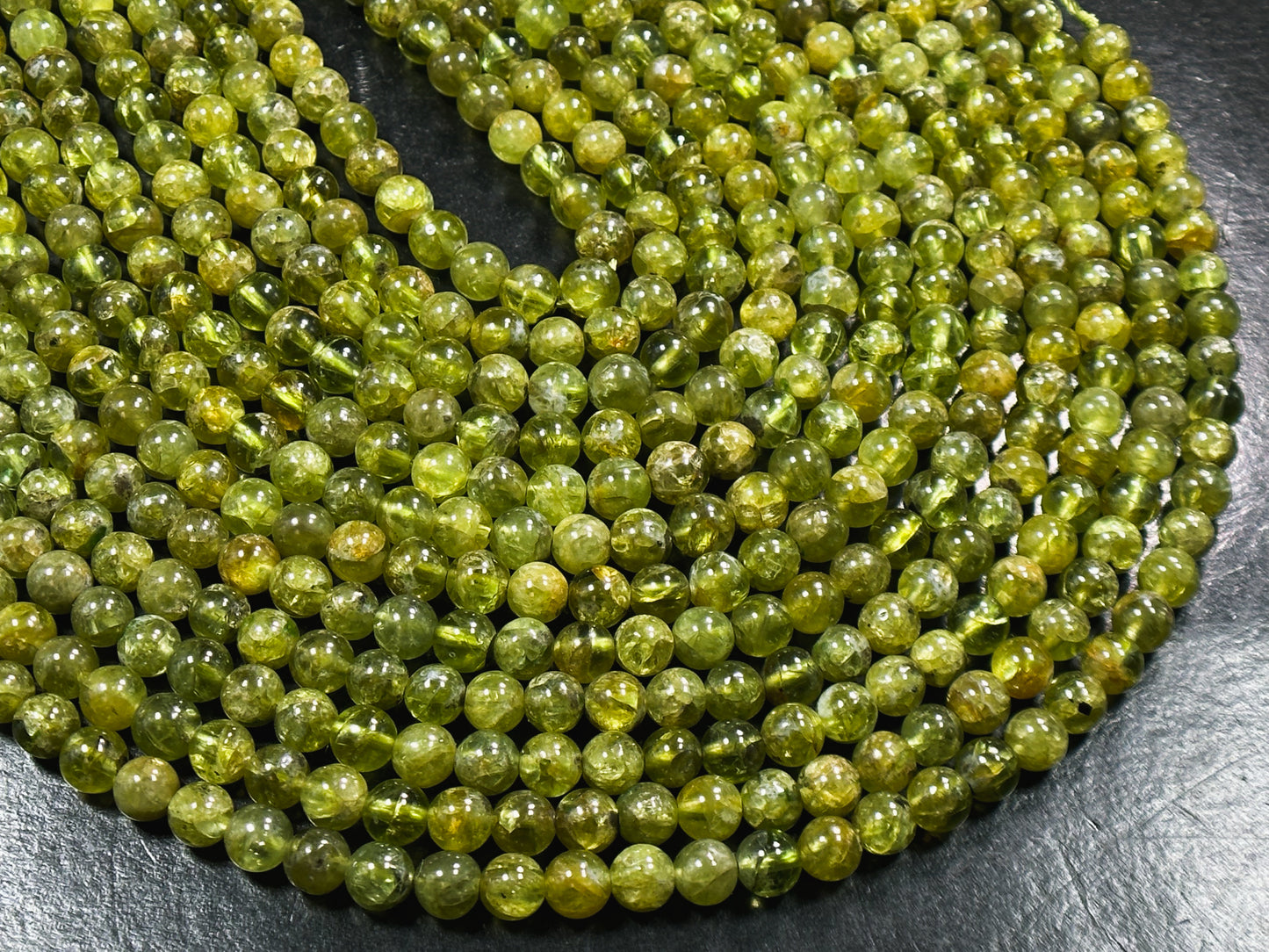 AAA Natural Green Peridot Gemstone Bead 5mm Round Beads, Gorgeous Natural Green Peridot Gemstone Beads, Excellent Quality Full Strand 15.5"