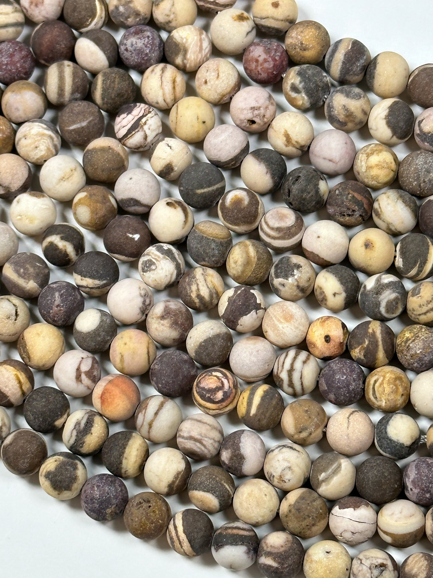 NATURAL Petrified Wood Jasper Gemstone Bead 4mm 6mm 8mm 10mm 12mm Round Beads, Gorgeous Natural Brown Beige Color Jasper Bead Full Strand 15.5"