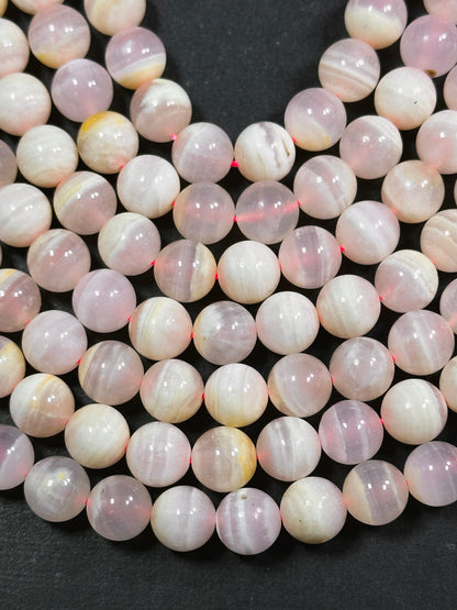 AAA Natural Pink Calcite Gemstone Bead 6mm 8mm 10mm Round Bead, Gorgeous Natural Pale Pink Color Calcite Gemstone Bead, High Quality 15.5"