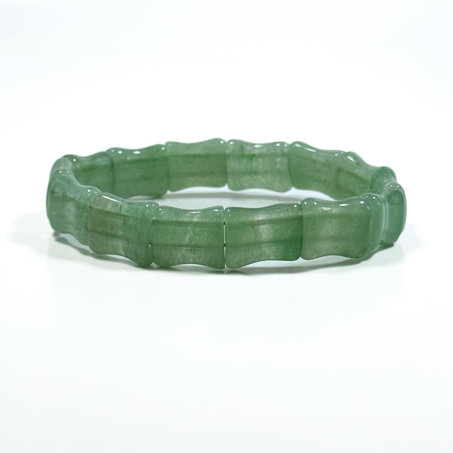 Natural Aventurine Jade Bangle 15x10 Rectangle Shape Gemstone Bracelet. Gorgeous Jade Green Color Bead. High Quality Unique Bangle!