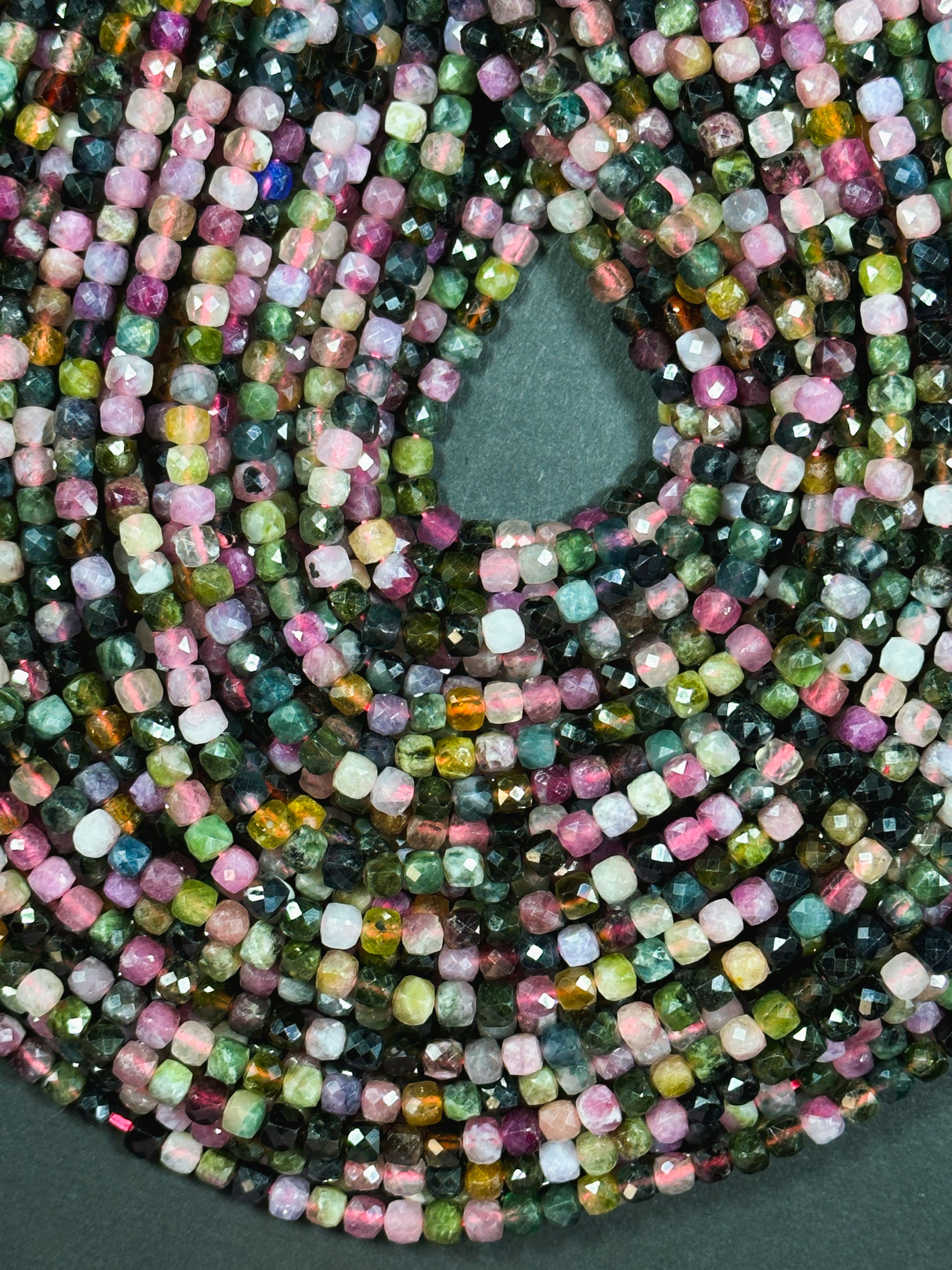 4mm Tourmaline Natural deals Gemstone Beads