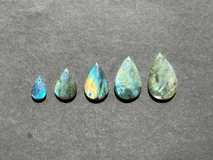 AAA Natural Rainbow Labradorite Gemstone Pendant, Teardrop Shape Pendant, Beautiful Natural Gray Rainbow Flash Labradorite Pendants