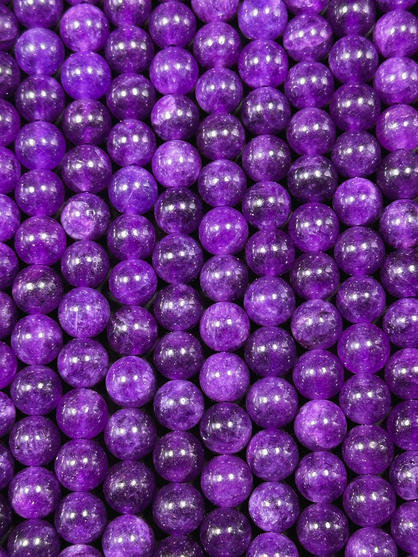 Natural Amethyst Gemstone Bead 8mm Round Beads, Gorgeous Natural Warm Purple Color Amethyst Gemstone Beads, Great Quality Full Strand 15.5"