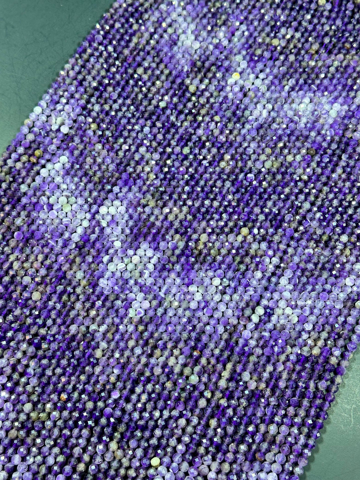 NATURAL Amethyst Gemstone Bead Faceted 5mm Round Beads, Gorgeous Natural Purple Color Amethyst Gemstone Beads Full Strand 15.5"