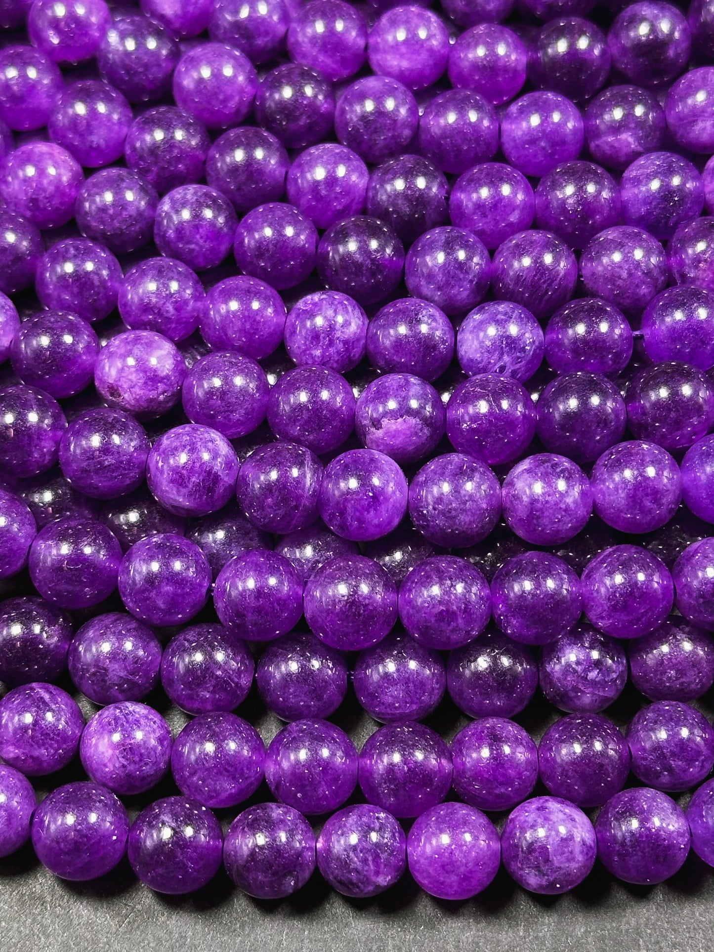 Natural Amethyst Gemstone Bead 8mm Round Beads, Gorgeous Natural Warm Purple Color Amethyst Gemstone Beads, Great Quality Full Strand 15.5"