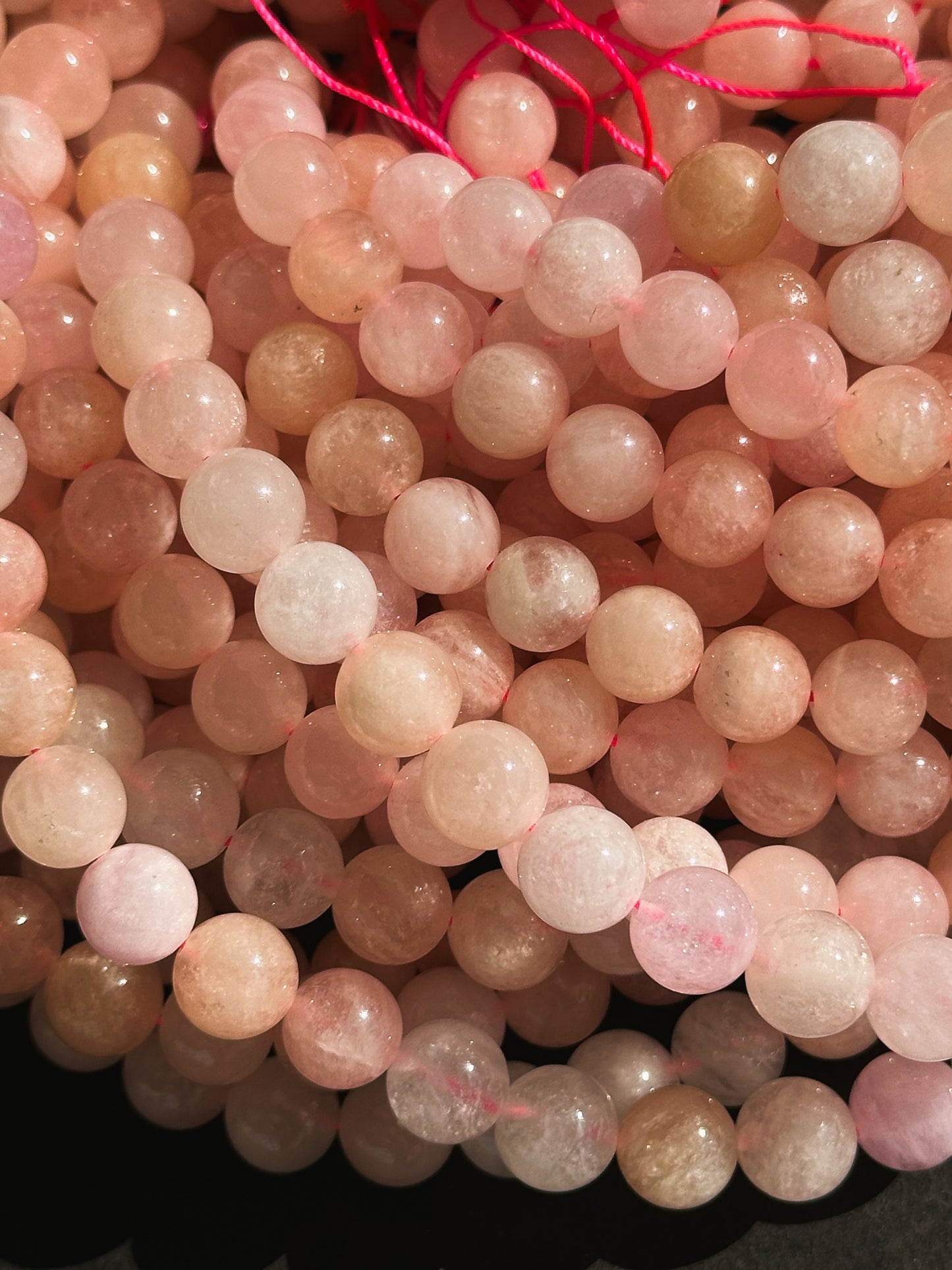 AAA Natural Morganite Gemstone 6mm 8mm Round Beads, Beautiful Natural Pink Morganite Gemstone Beads, Excellent Quality Full Strand 15.5"