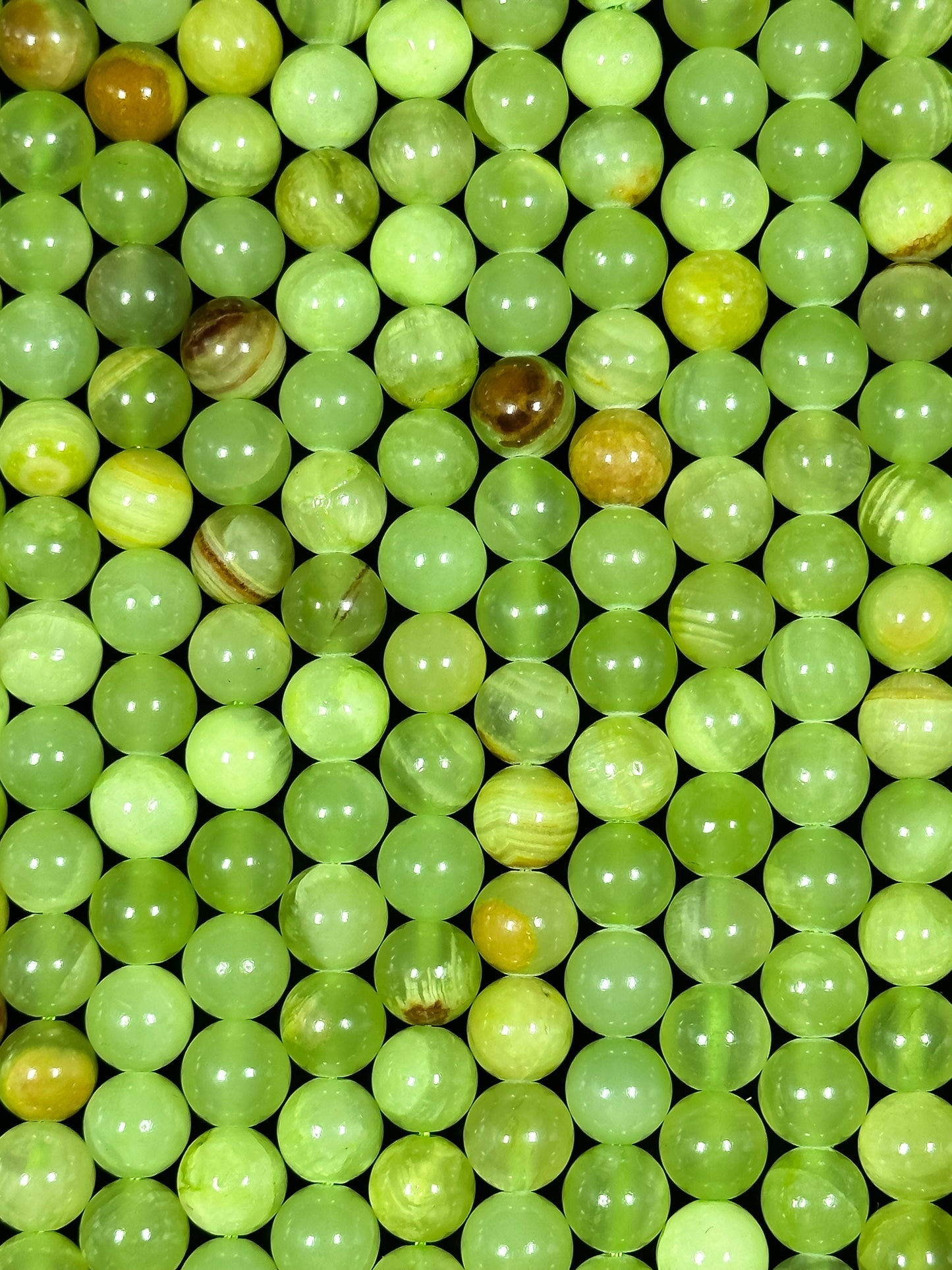 NATURAL Green Calcite Gemstone Bead 4mm 6mm 8mm 10mm 12mm Round Bead, Beautiful Green Brown Color Calcite Gemstone Bead Great Quality 15.5"