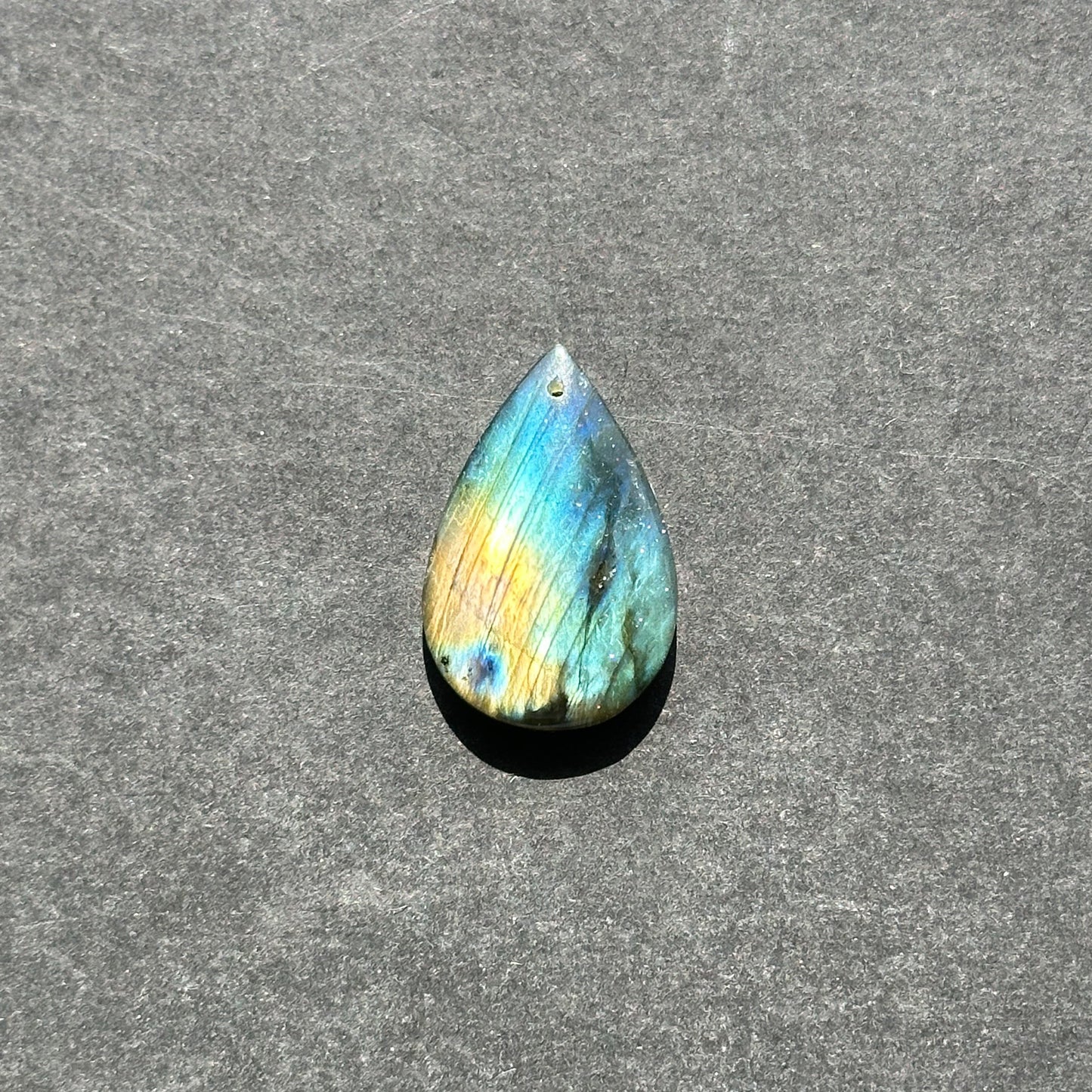 AAA Natural Rainbow Labradorite Gemstone Pendant, Teardrop Shape Pendant, Beautiful Natural Gray Rainbow Flash Labradorite Pendants