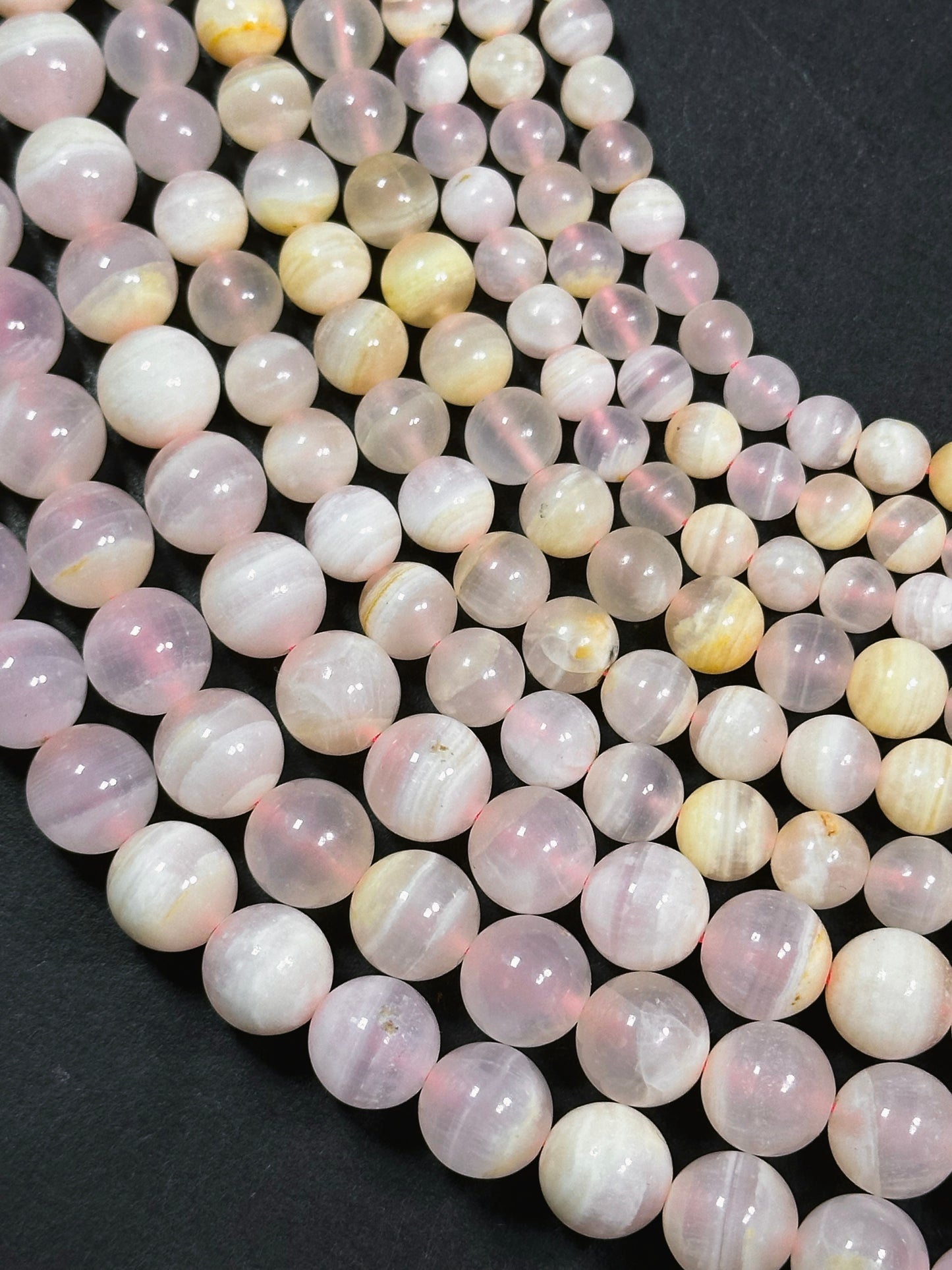 AAA Natural Pink Calcite Gemstone Bead 6mm 8mm 10mm Round Bead, Gorgeous Natural Pale Pink Color Calcite Gemstone Bead, High Quality 15.5"