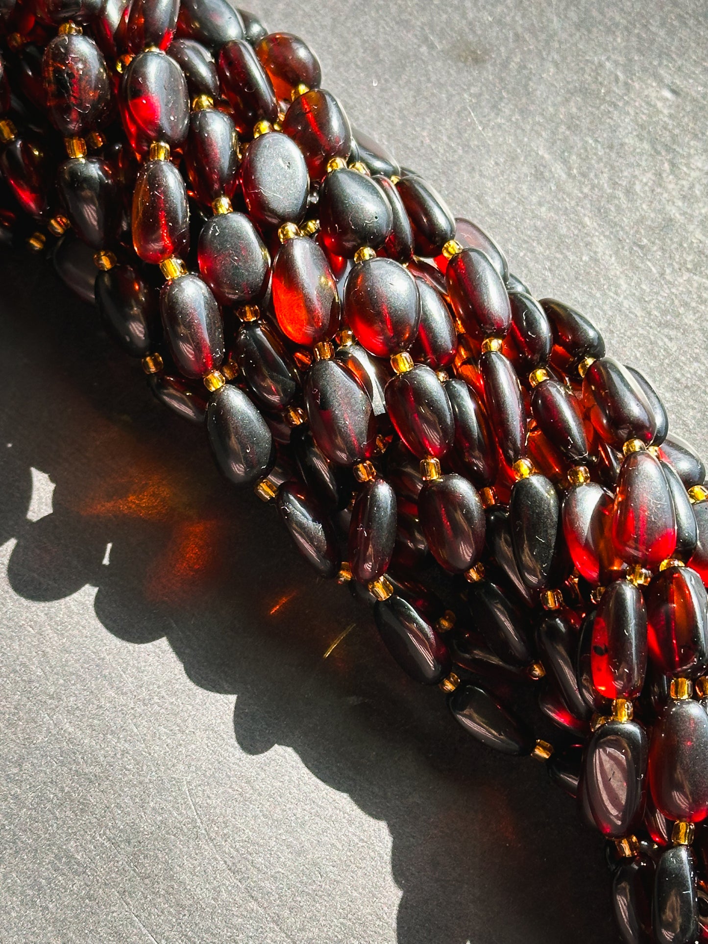 Natural Amber Gemstone Bead 14x10mm Oval Shape Bead, Beautiful Natural Dark Red Brown Color Amber Stone Bead Full Strand 15.5"