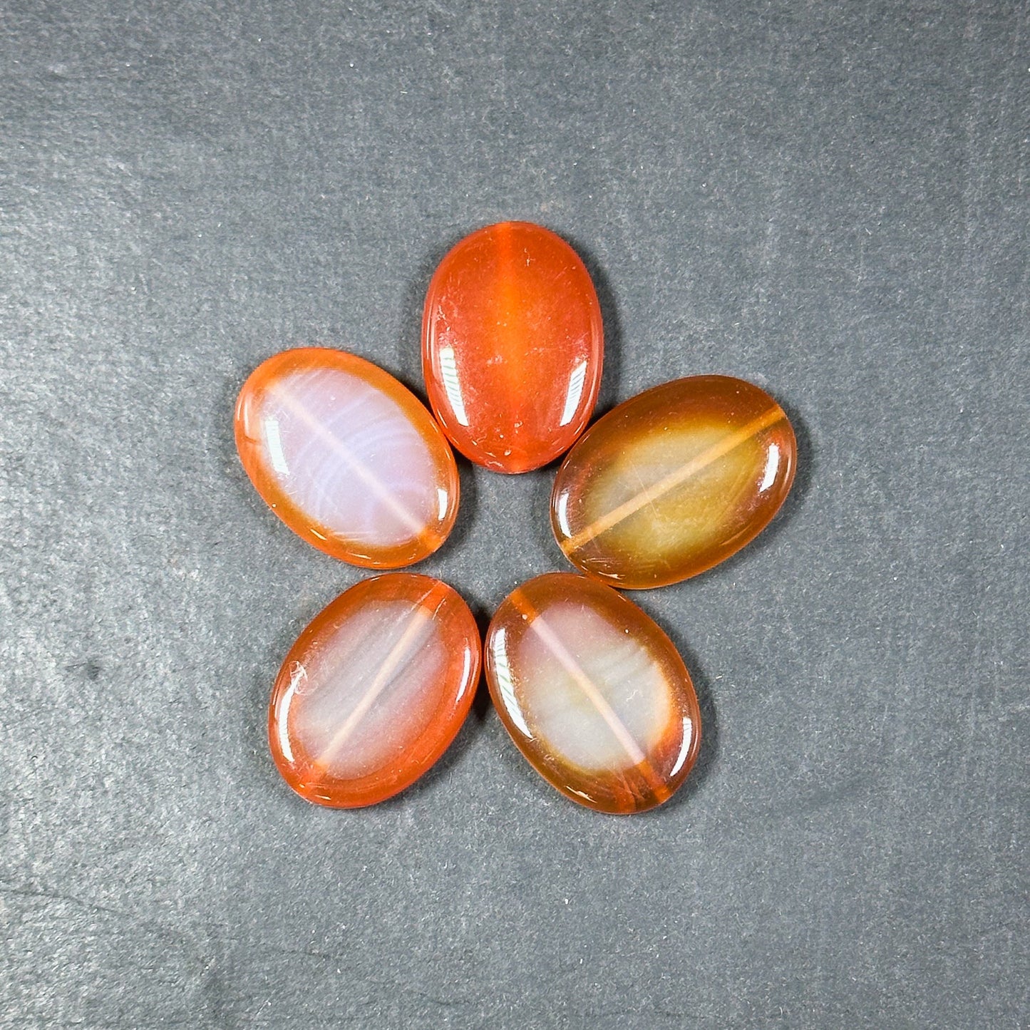 Natural Carnelian Gemstone Bead 18x13mm, 25x18mm Oval Shape Beads, Beautiful Natural Orange Red Color Carnelian Beads, LOOSE BEADS (1pc)