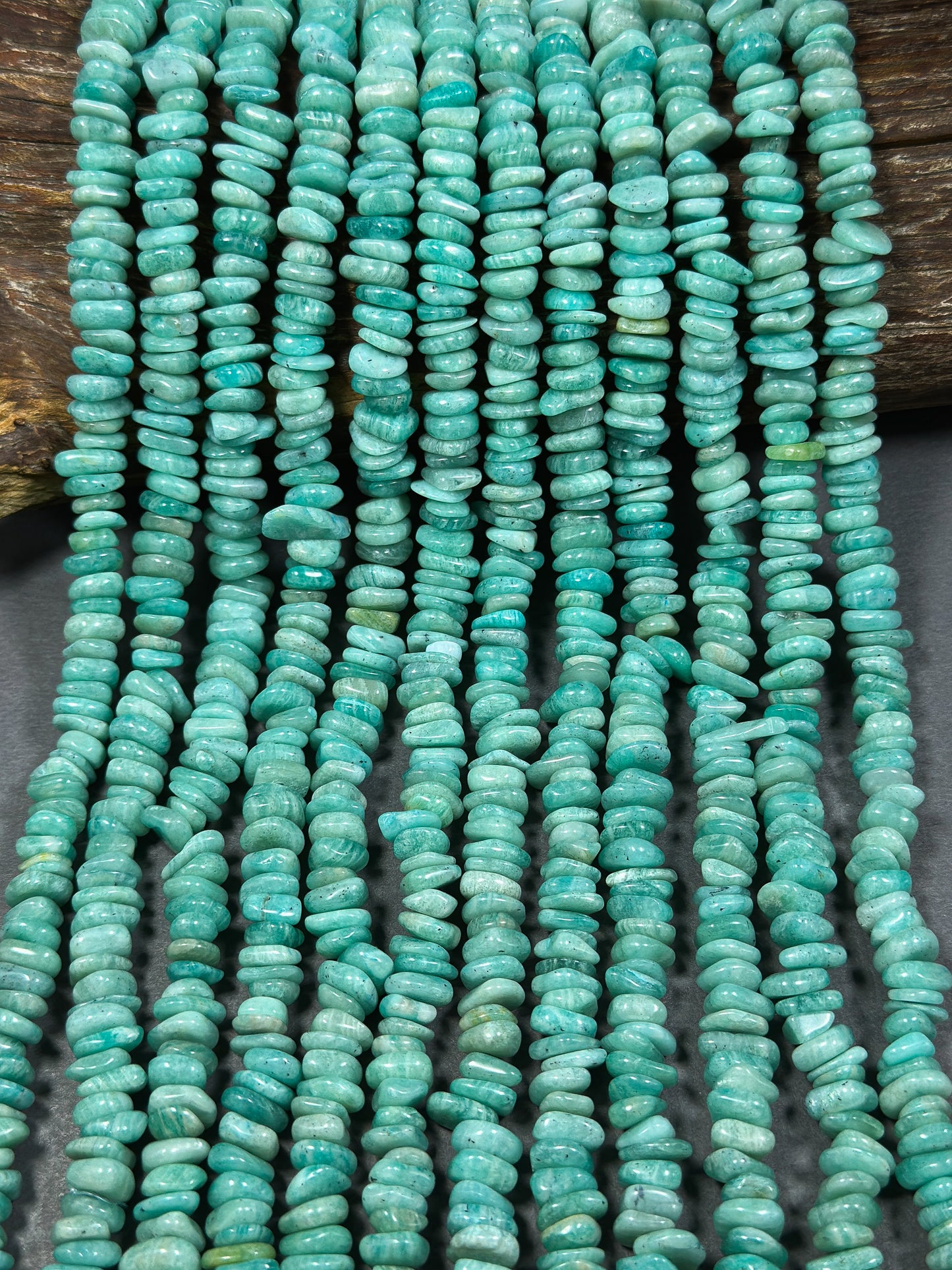 Natural Russian Amazonite Gemstone Bead 9mm Heishi Shape Bead, Beautiful Natural Green Blue Amazonite Bead, Great Quality Full Strand 15.5"