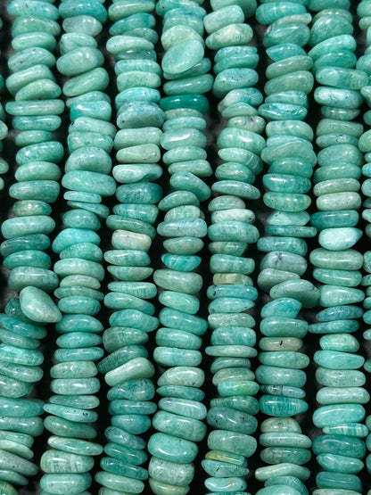 Natural Russian Amazonite Gemstone Bead 9mm Heishi Shape Bead, Beautiful Natural Green Blue Amazonite Bead, Great Quality Full Strand 15.5"