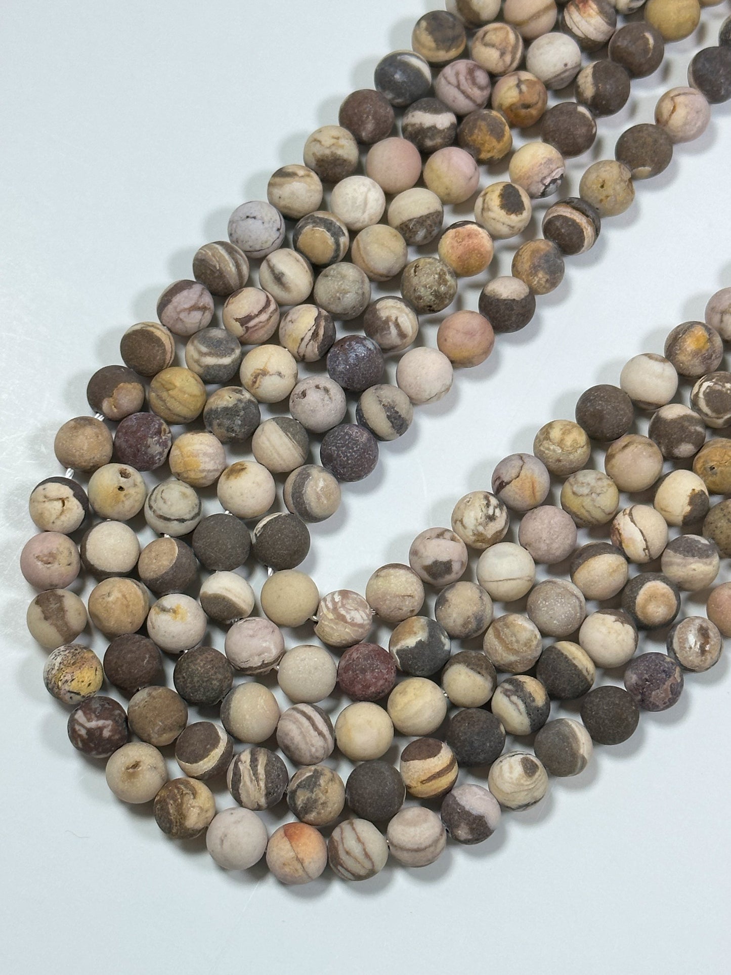 NATURAL Petrified Wood Jasper Gemstone Bead 4mm 6mm 8mm 10mm 12mm Round Beads, Gorgeous Natural Brown Beige Color Jasper Bead Full Strand 15.5"