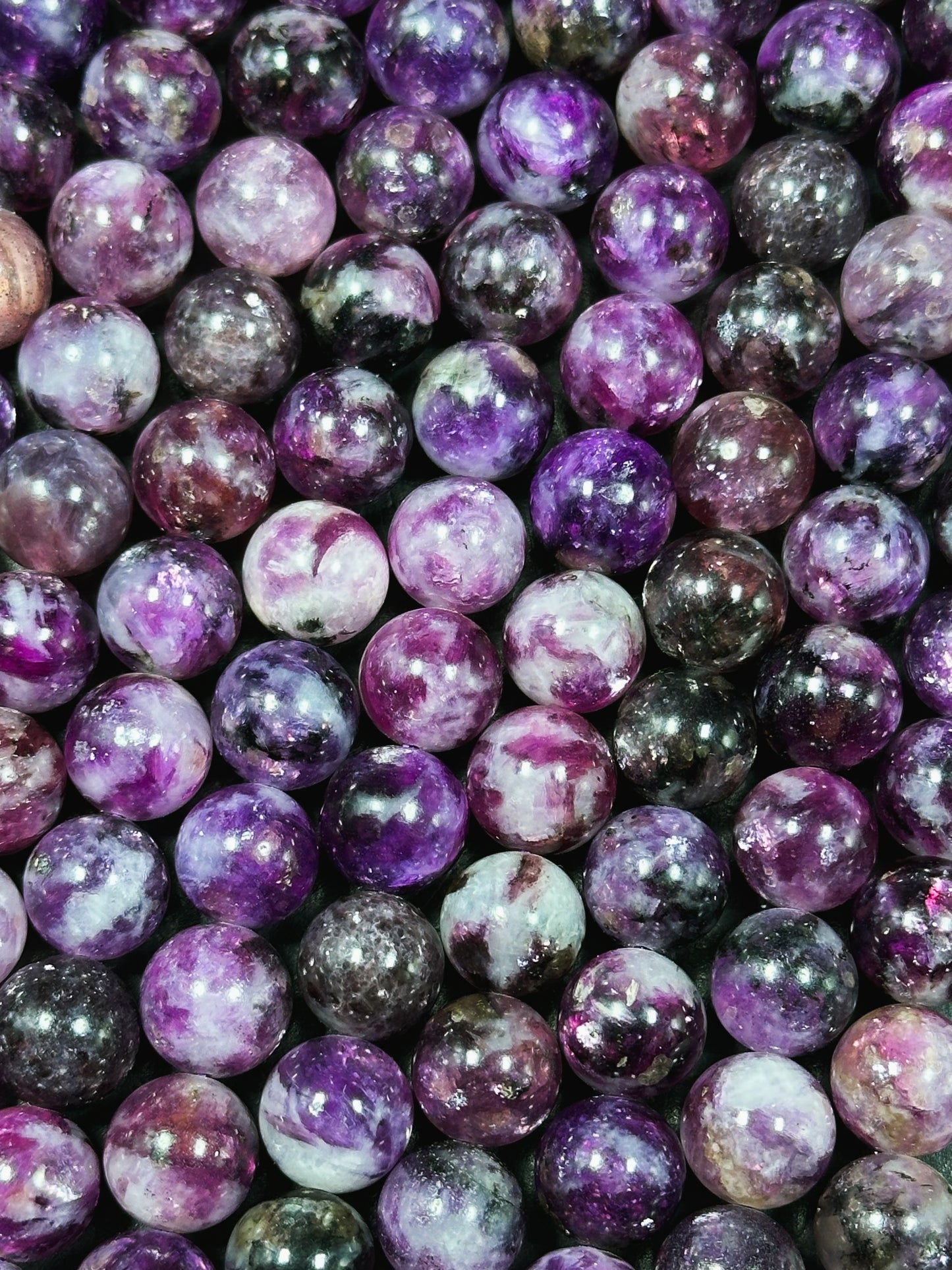 AAA Natural Purple Emerald Gemstone Bead 7mm 8mm 10mm Round Bead, Gorgeous Natural Purple Color Emerald Bead, Excellent Quality 15.5" Strand