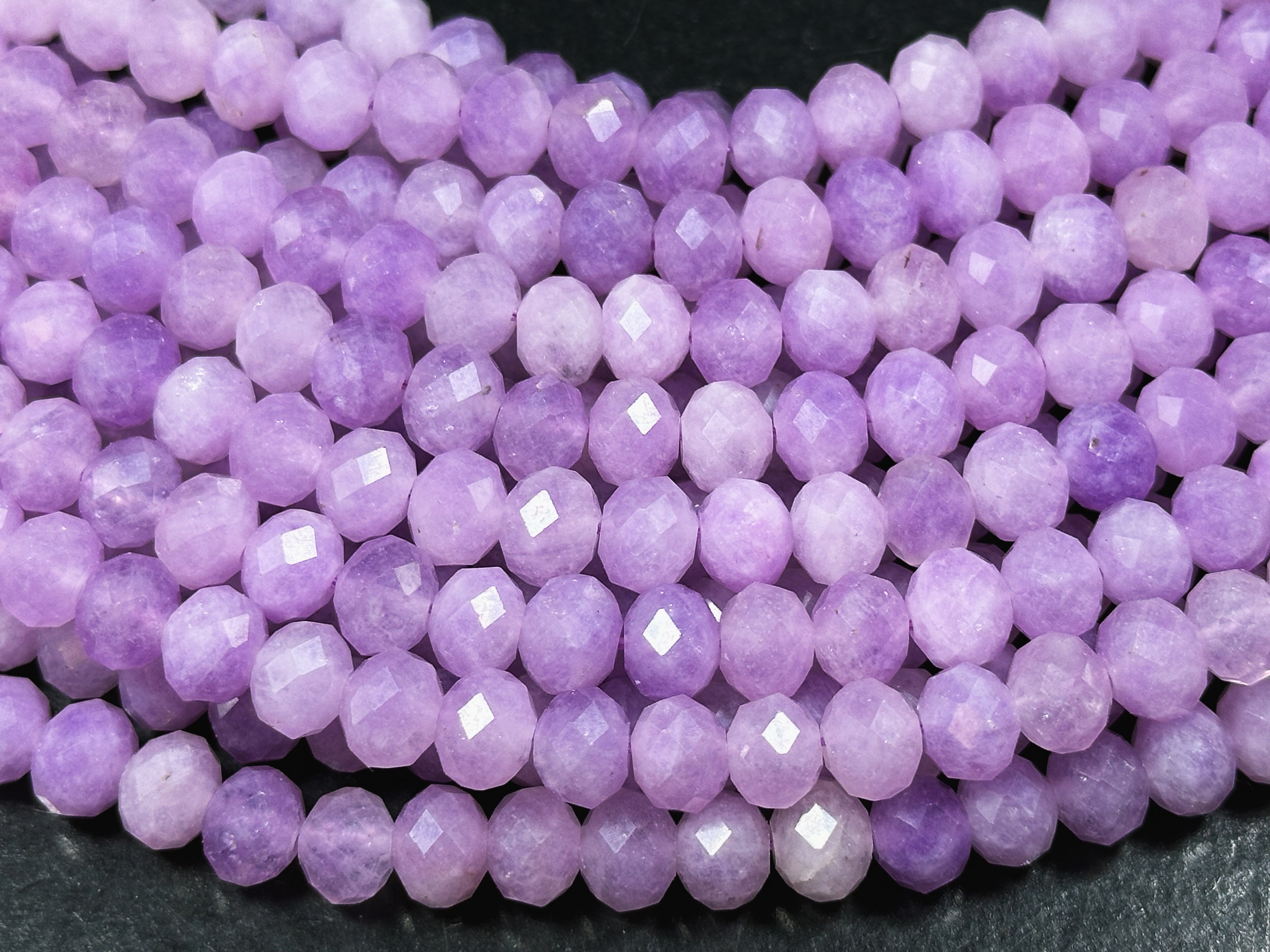 8 Inches LAVENDER QUARTZ FACETED Uneven Shape Natural Gemstone Briolette Center Drill Beads Line | hot Wholesale Lavender Beads Strand | Unique