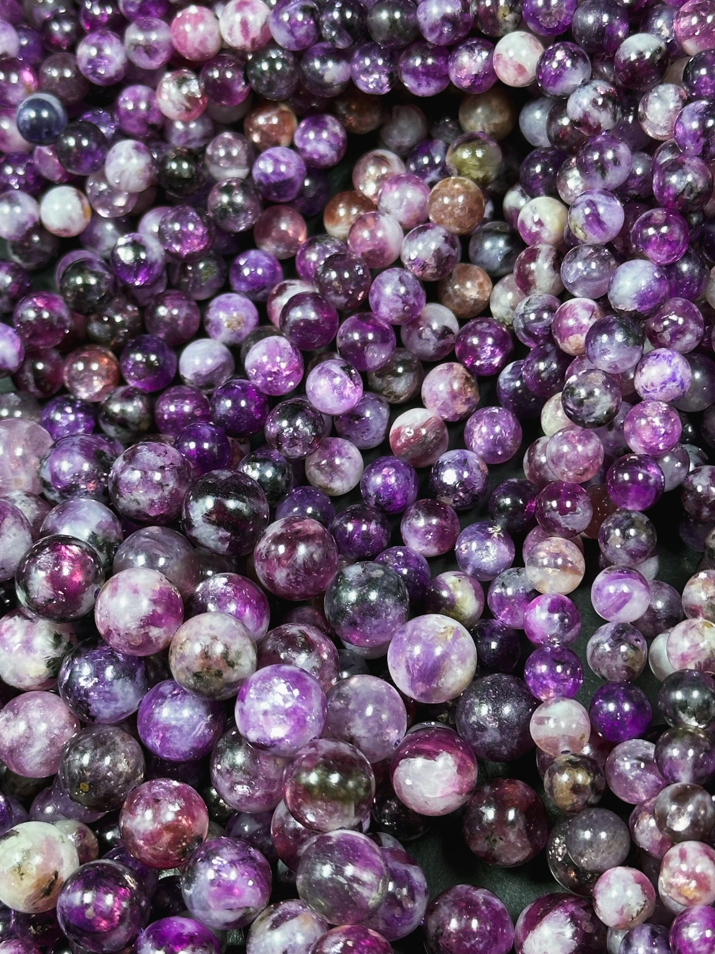 AAA Natural Purple Emerald Gemstone Bead 7mm 8mm 10mm Round Bead, Gorgeous Natural Purple Color Emerald Bead, Excellent Quality 15.5" Strand