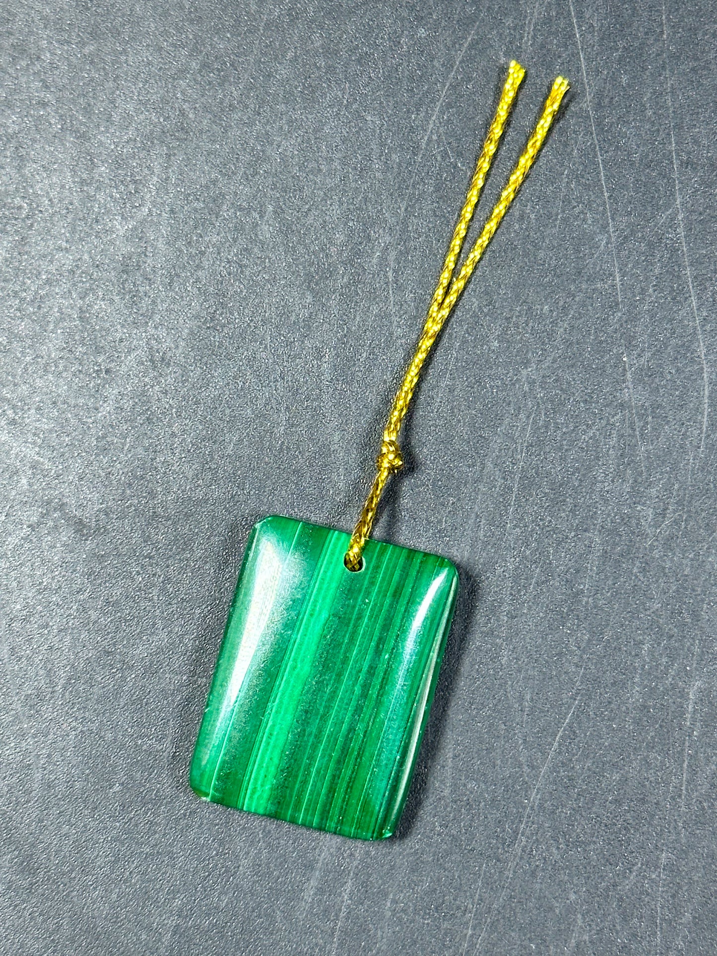 AAA NATURAL Malachite Gemstone Pendant 26x20mm Rectangle Shape Pendant, Gorgeous Natural Green Malachite Gemstone Pendant, Great Quality