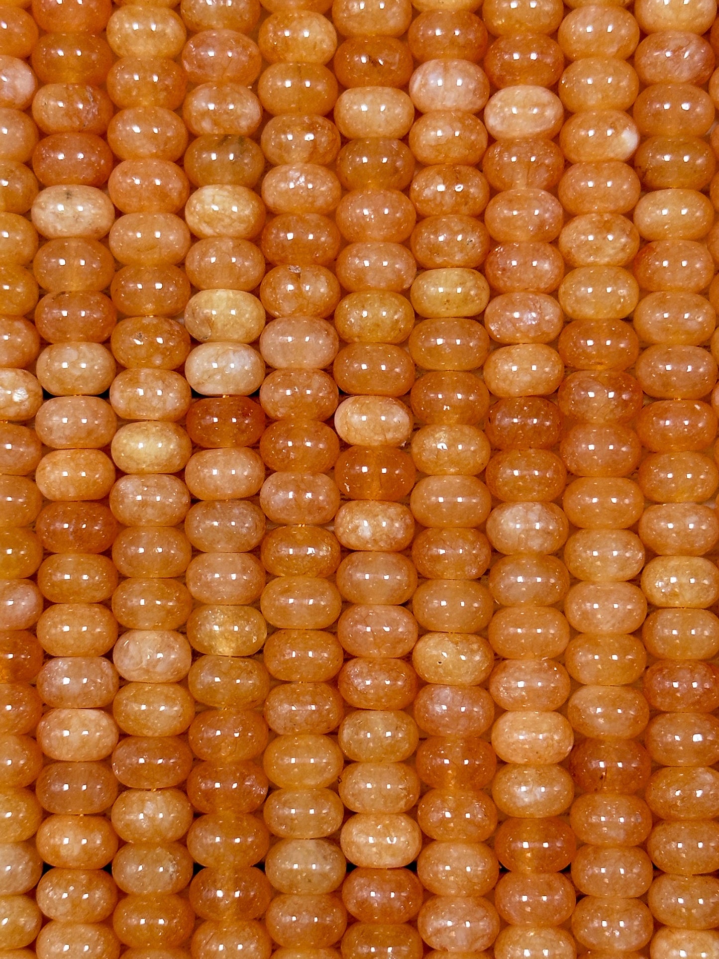 NATURAL Orange Jade Gemstone Bead 8x5mm Rondelle Shape Bead, Beautiful Orange Color Jade Gemstone Bead, Great Quality Bead Full Strand 15.5"