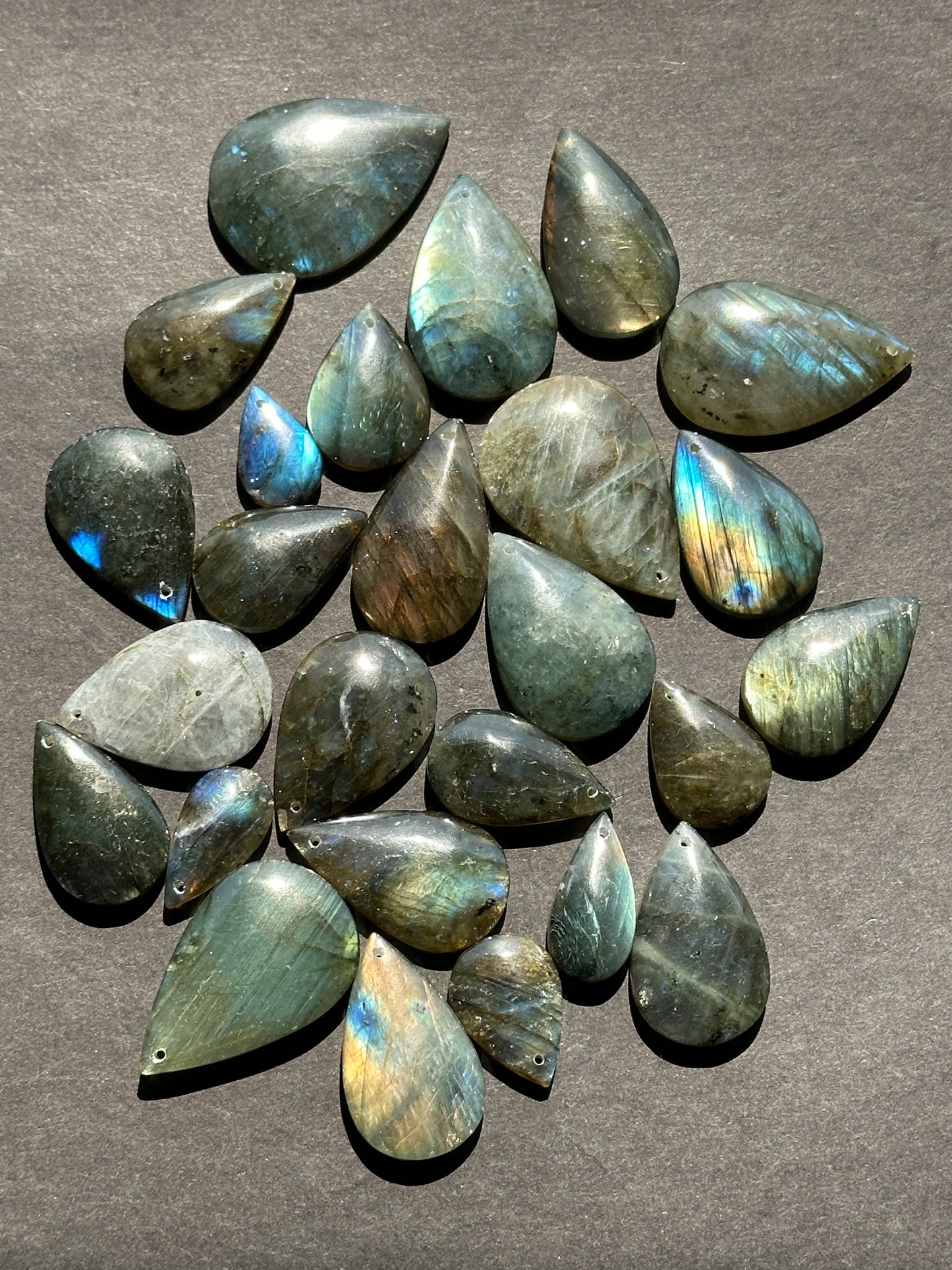 AAA Natural Rainbow Labradorite Gemstone Pendant, Teardrop Shape Pendant, Beautiful Natural Gray Rainbow Flash Labradorite Pendants