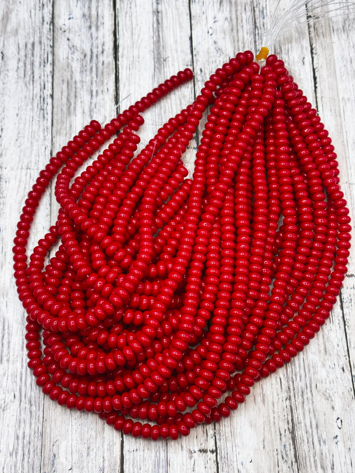 NATURAL Red Jade Gemstone Bead 8x5mm Rondelle Shape Bead, Beautiful Red Color Jade Gemstone Beads, Great Quality Bead Full Strand 15.5"