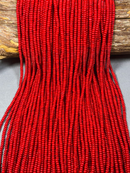 Natural Bamboo Coral Gemstone Bead 4x2mm 6x3mm Rondelle Shape Bead, Beautiful Red Color Bamboo Coral Beads, Great Quality Full Strand 15.5"