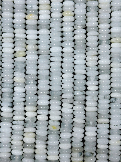 Natural White Moonstone Gemstone Bead 6x2mm Rondelle Shape, Gorgeous Natural White Color Moonstone Gemstone Bead Great Quality, 15.5" Strand