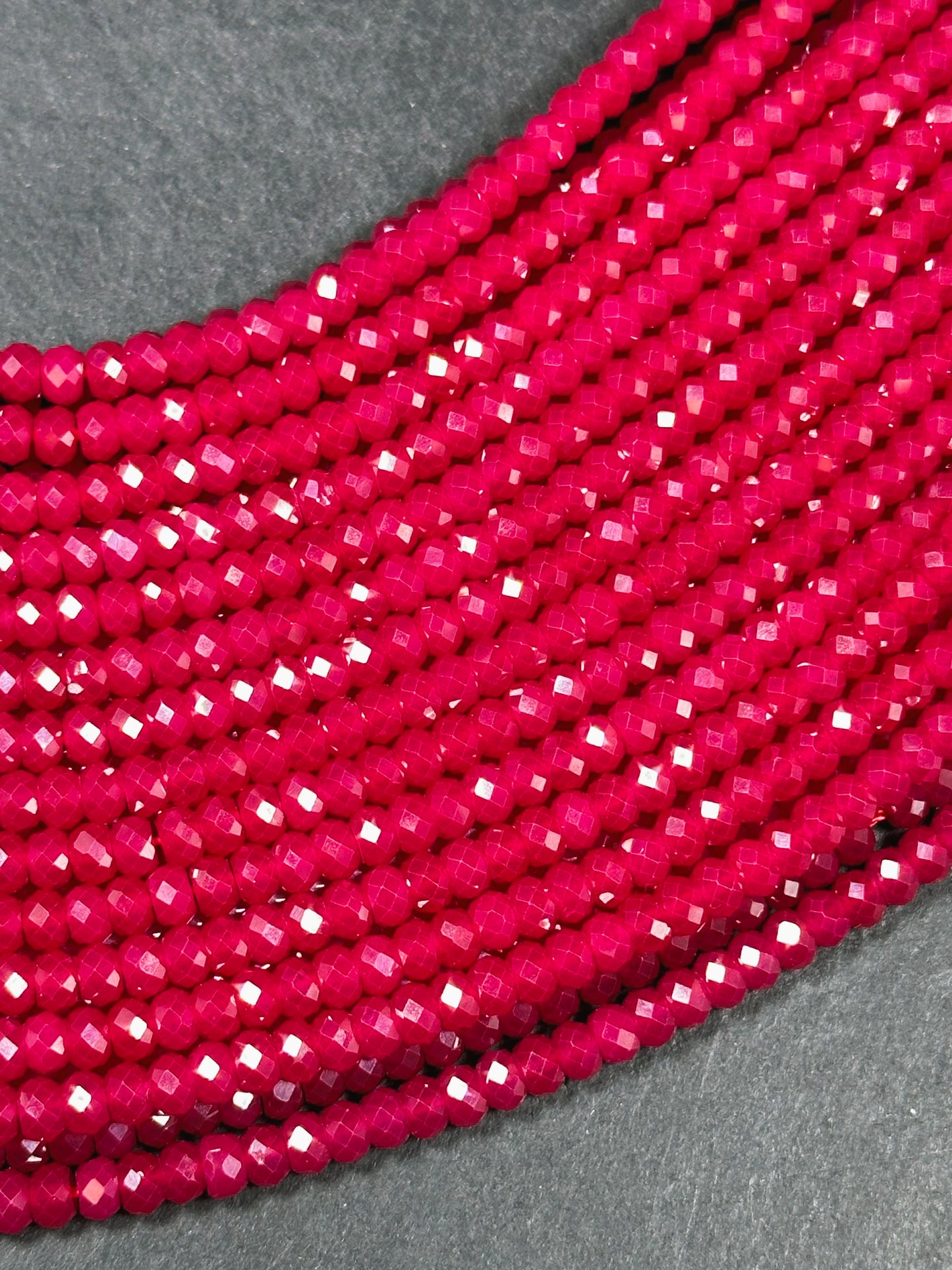 AAA Natural Red Ruby Gemstone Bead Faceted 3x4mm Rondelle Beads, Beautiful Natural Red Ruby Stone Beads, Excellent Quality Full Strand 15.5"