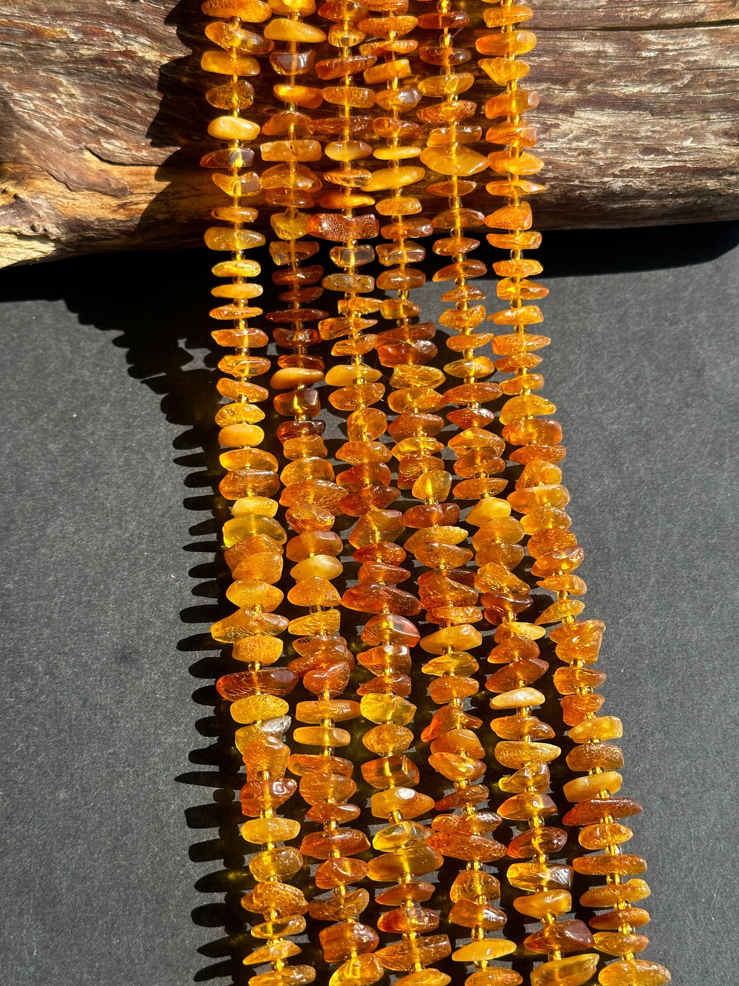 Natural Baltic Gold Amber Gemstone Bead Freeform Pinwheel Shape Bead, Gorgeous Natural Golden Orange Yellow Baltic Gold Stone Beads, 15.5" Strand