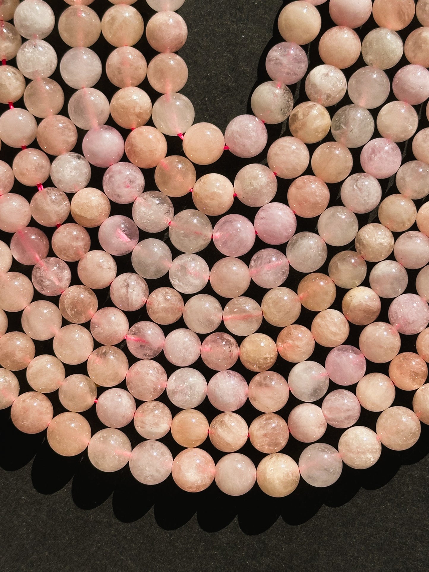 AAA Natural Morganite Gemstone 6mm 8mm Round Beads, Beautiful Natural Pink Morganite Gemstone Beads, Excellent Quality Full Strand 15.5"