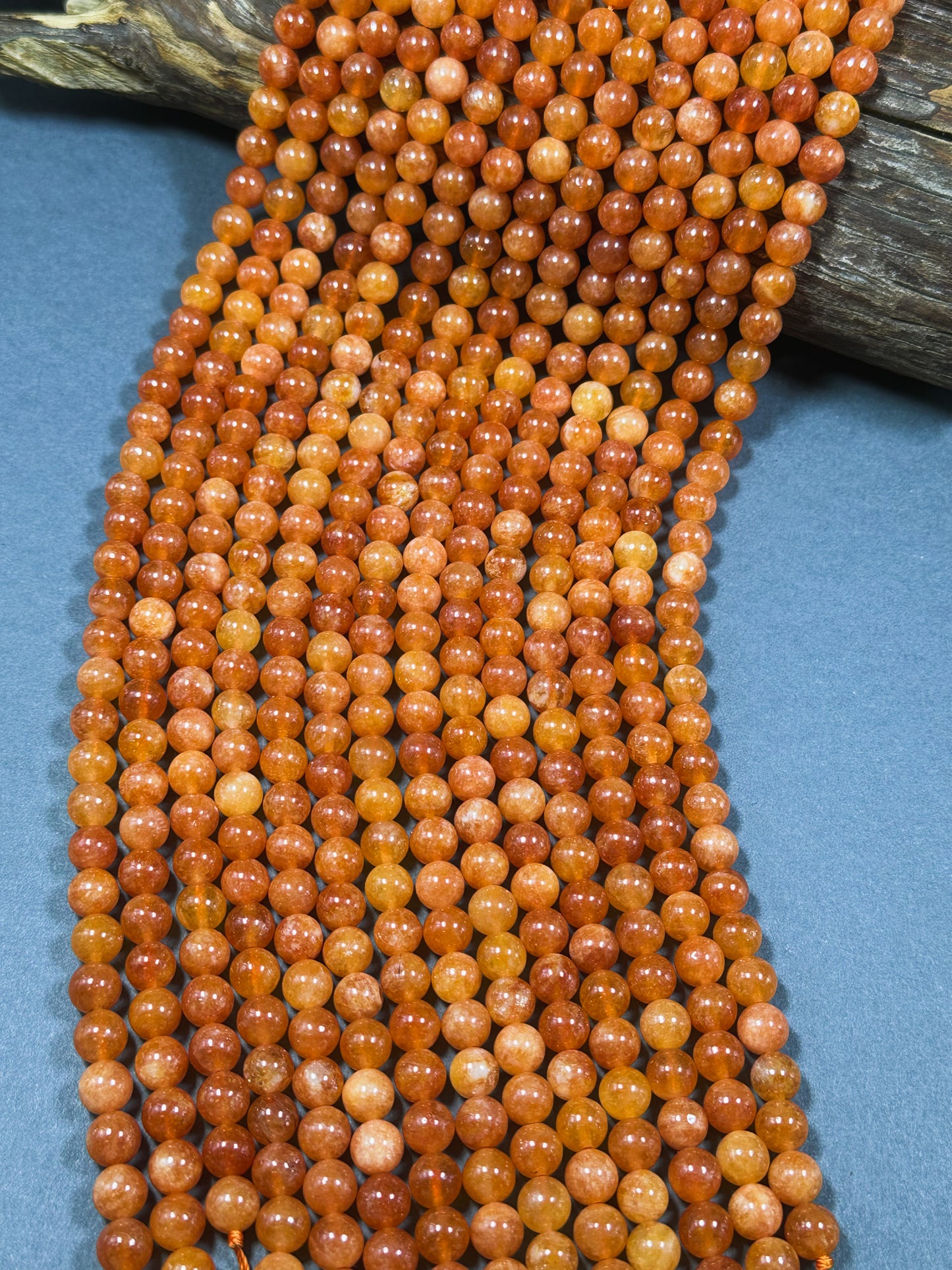 Natural Orange Jade Gemstone Bead 6mm 8mm Round Beads, Beautiful Orange Color Jade Gemstone Beads, Great Quality Jade Bead Full Strand 15.5"