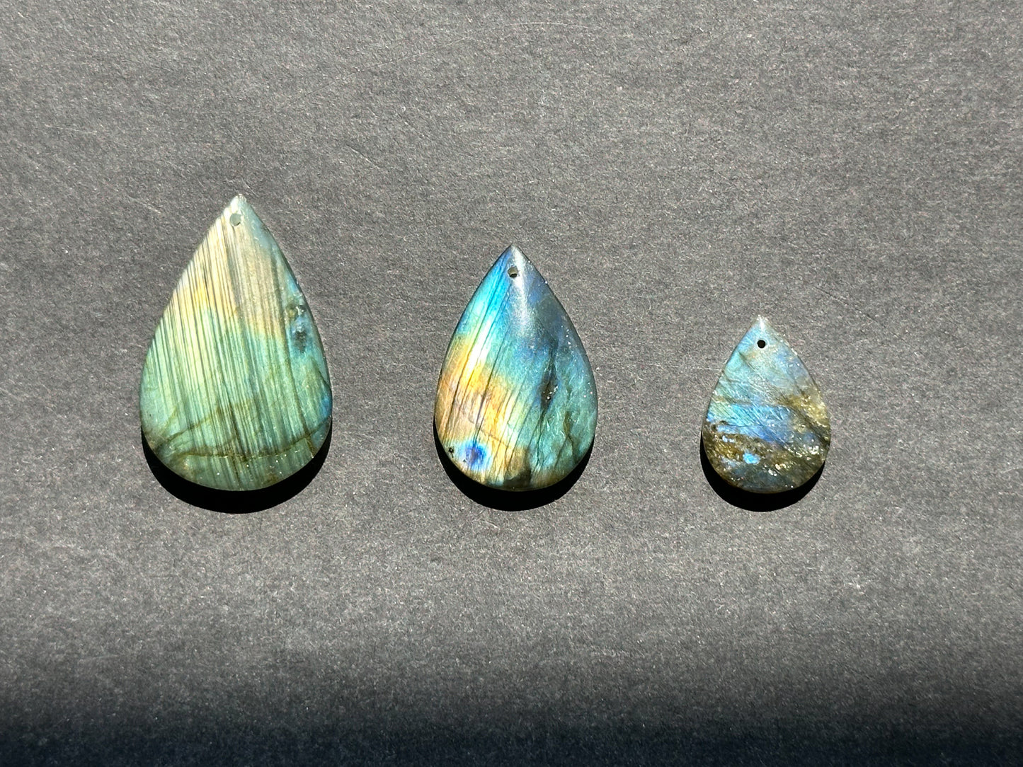 AAA Natural Rainbow Labradorite Gemstone Pendant, Teardrop Shape Pendant, Beautiful Natural Gray Rainbow Flash Labradorite Pendants