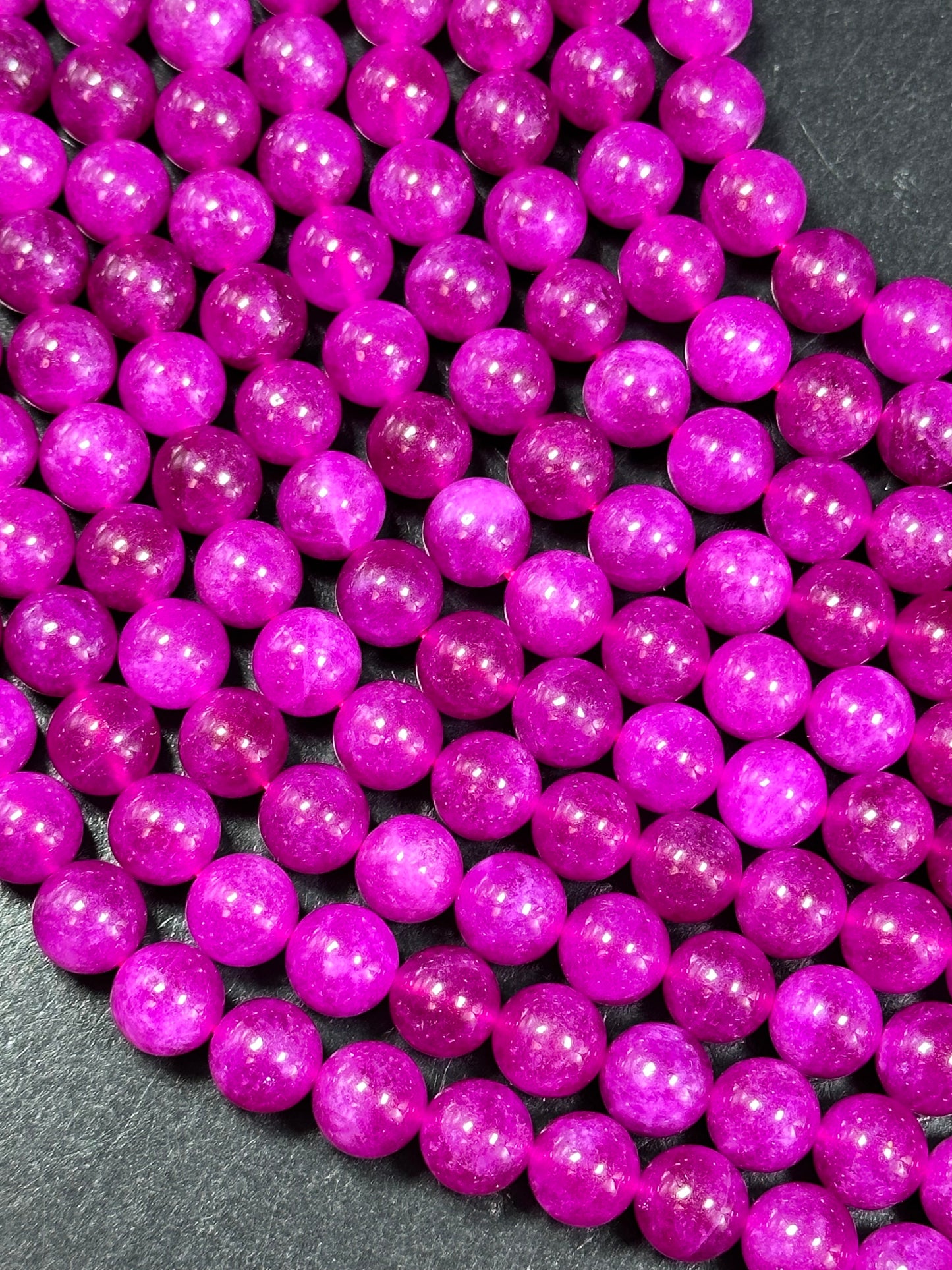 Beautiful Natural Ruby Gemstone Quartz Bead. 6mm 8mm 10mm Round Bead, Beautiful Natural Gemstone Quartz Bead 15.5"/ 7.5" Strand