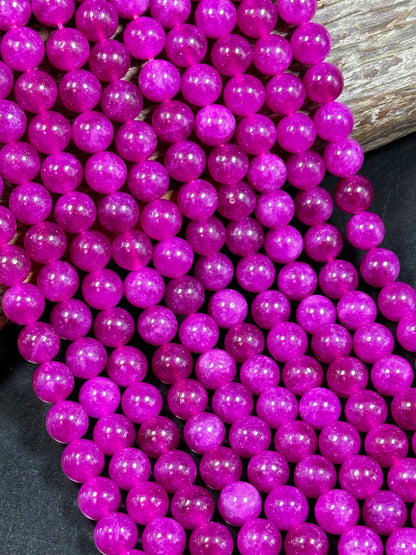 Beautiful Natural Ruby Gemstone Quartz Bead. 6mm 8mm 10mm Round Bead, Beautiful Natural Gemstone Quartz Bead 15.5"/ 7.5" Strand