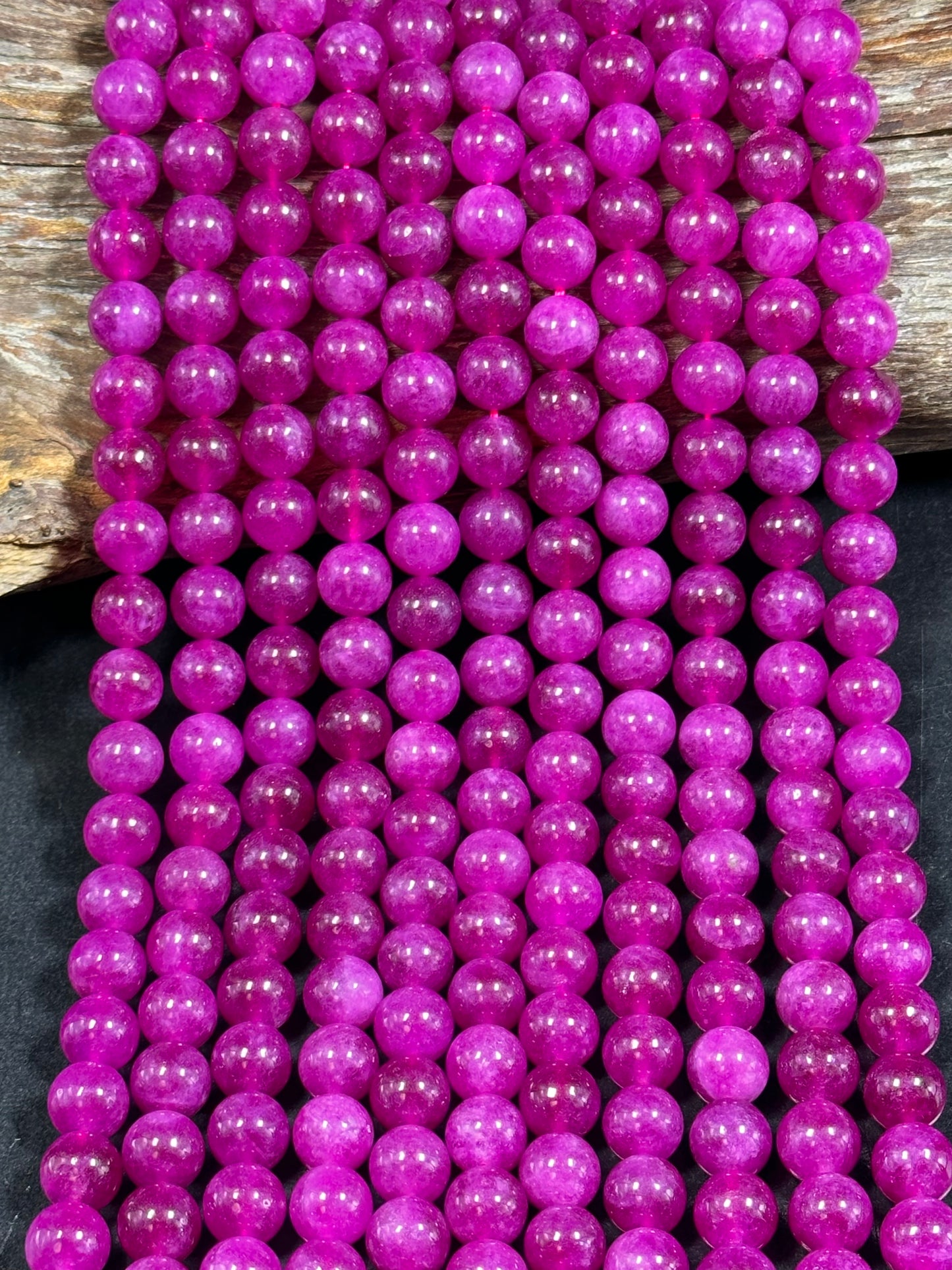 Beautiful Natural Ruby Gemstone Quartz Bead. 6mm 8mm 10mm Round Bead, Beautiful Natural Gemstone Quartz Bead 15.5"/ 7.5" Strand