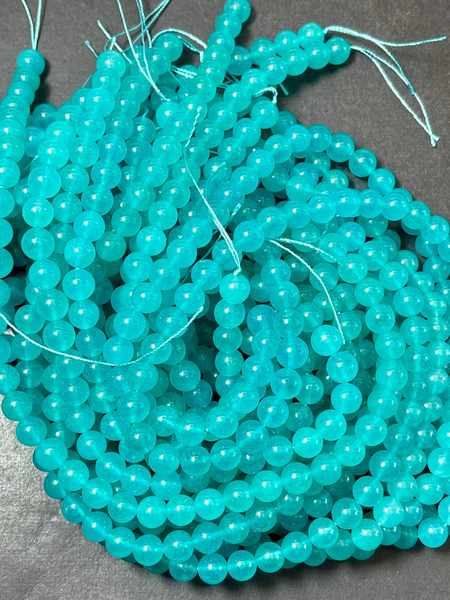 AAA Natural Amazonite Teal Blue stone bead. 6mm 8mm 10mm round bead . Gorgeous natural blue green amazonite gemstone. Full strand 15.5”