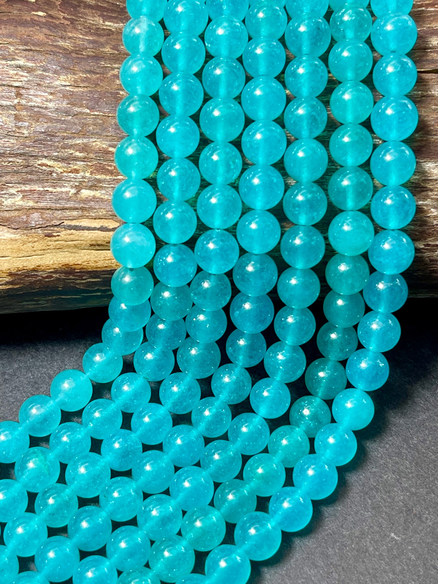 AAA Natural Amazonite Teal Blue stone bead. 6mm 8mm 10mm round bead . Gorgeous natural blue green amazonite gemstone. Full strand 15.5”