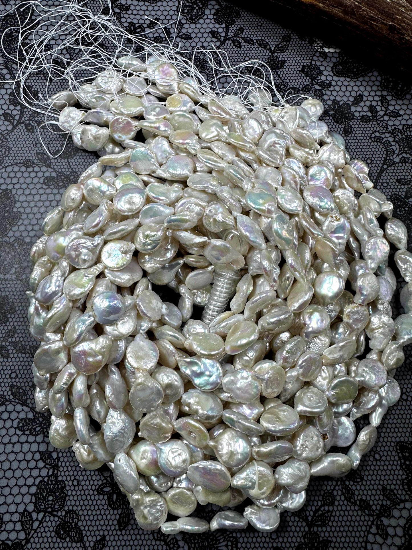 Natural fresh water pearls bead. Teardrop shape pearls . Gorgeous Natural white color pearls .Full strand . Excellent quality!