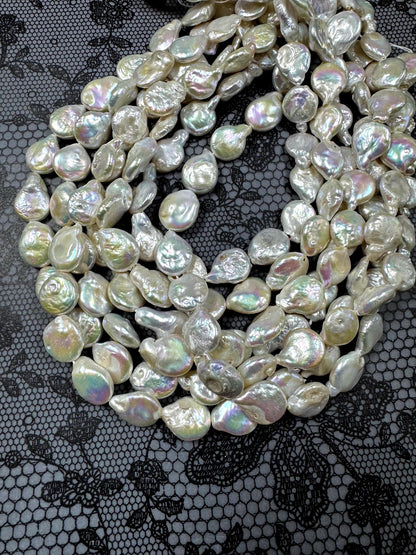 Natural fresh water pearls bead. Teardrop shape pearls . Gorgeous Natural white color pearls .Full strand . Excellent quality!