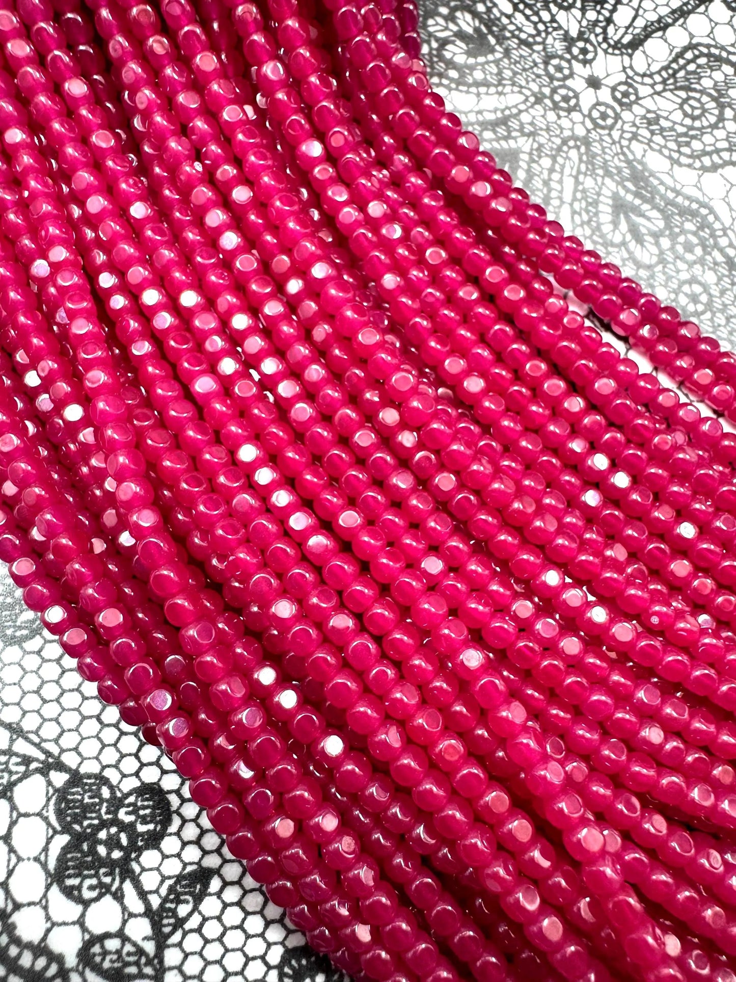 AAA Natural Red Ruby Gemstone Bead Faceted 2mm Cube Shape Beads, Beautiful Natural Red Ruby Stone Beads, Excellent Quality Full Strand 15.5"